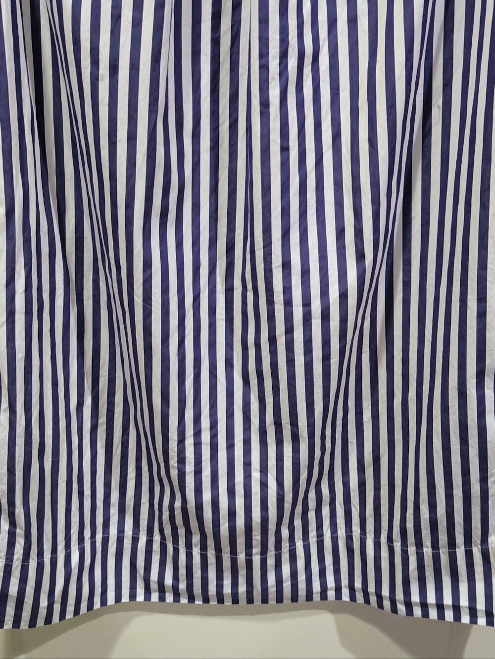 Ann Mashburn Elbow Sleeved Frill Dress in Navy Bengal Stripe - Picture 12 of 15